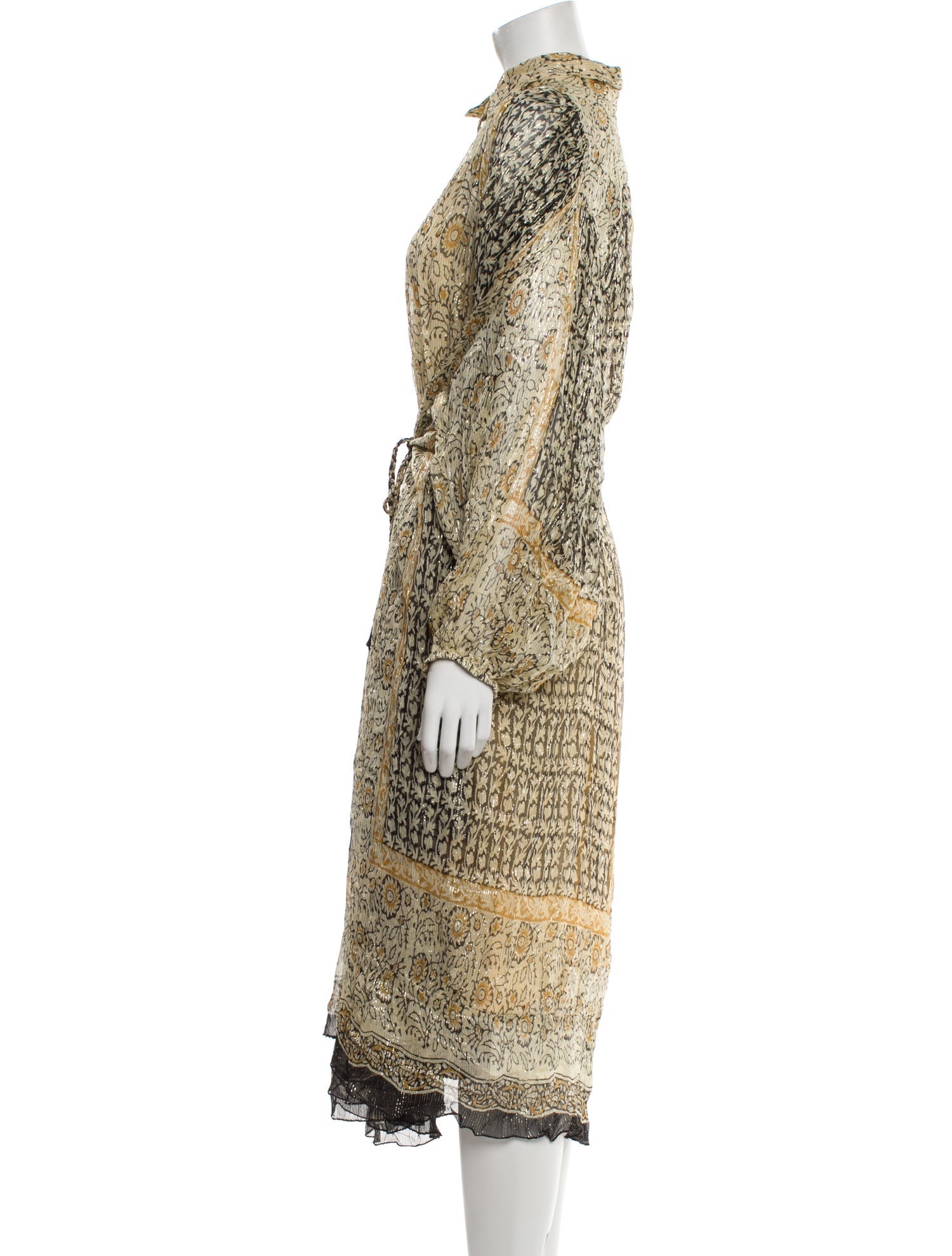 Mes Demoiselles Floral Print Long Dress w/ Tags