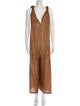 Mes Demoiselles Silk Striped Jumpsuit