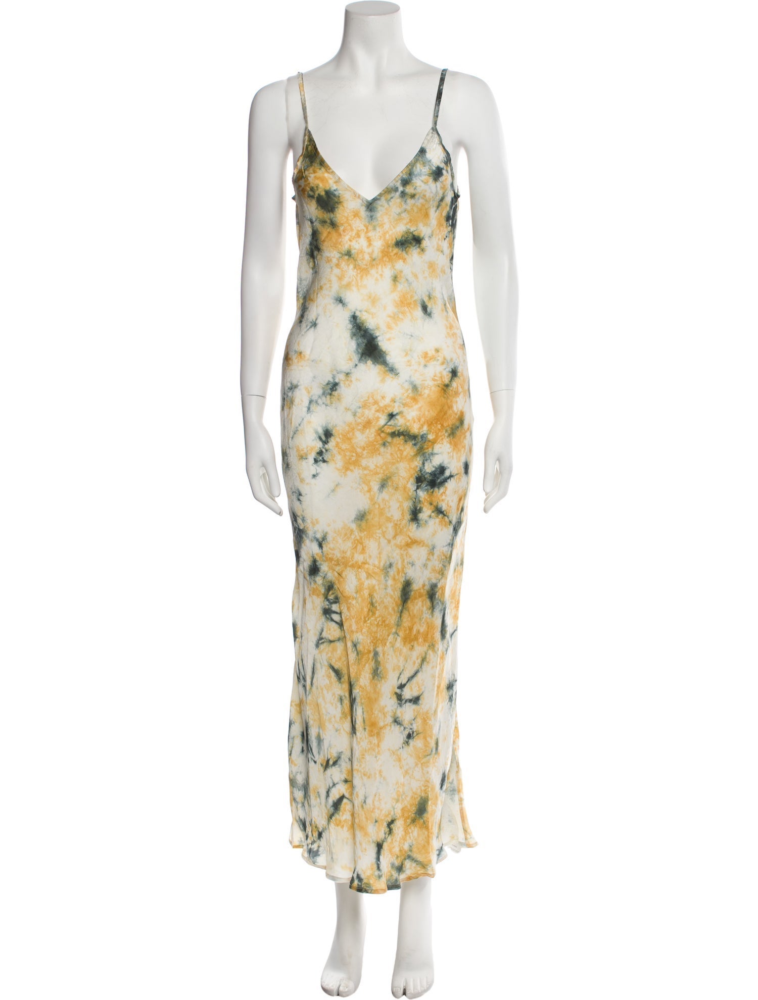 Mes Demoiselles Tie-Dye Print Long Dress