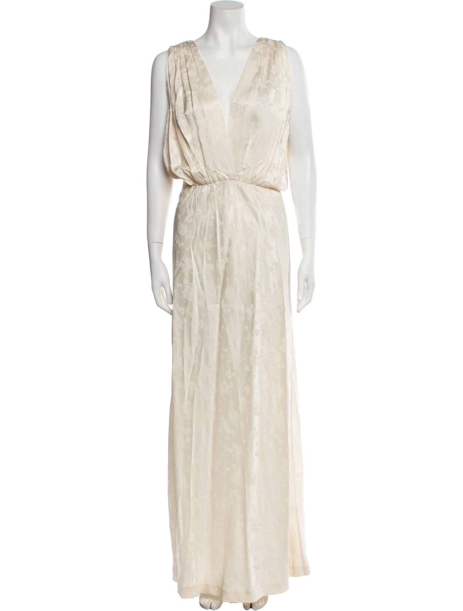 Mes Demoiselles V-Neck Long Dress