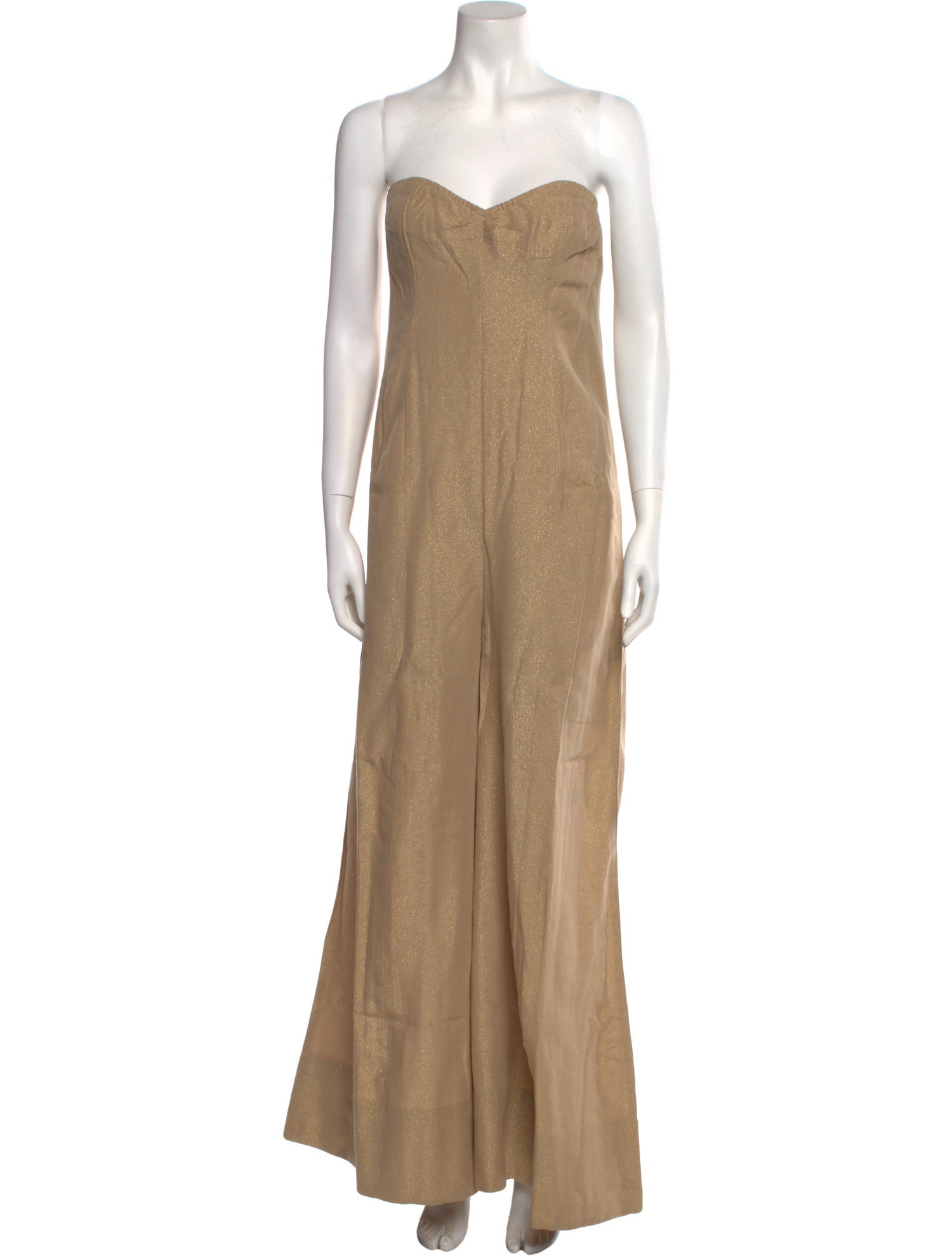 Mes Demoiselles Linen Strapless Jumpsuit