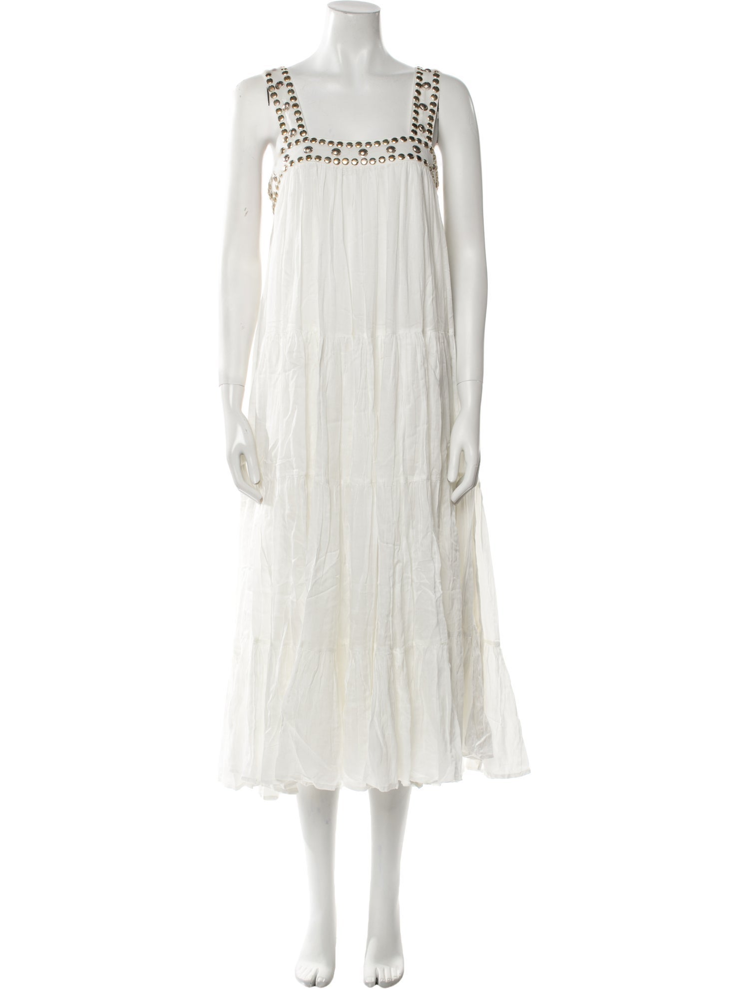 Mes Demoiselles Square Neckline Midi Length Dress w/ Tags