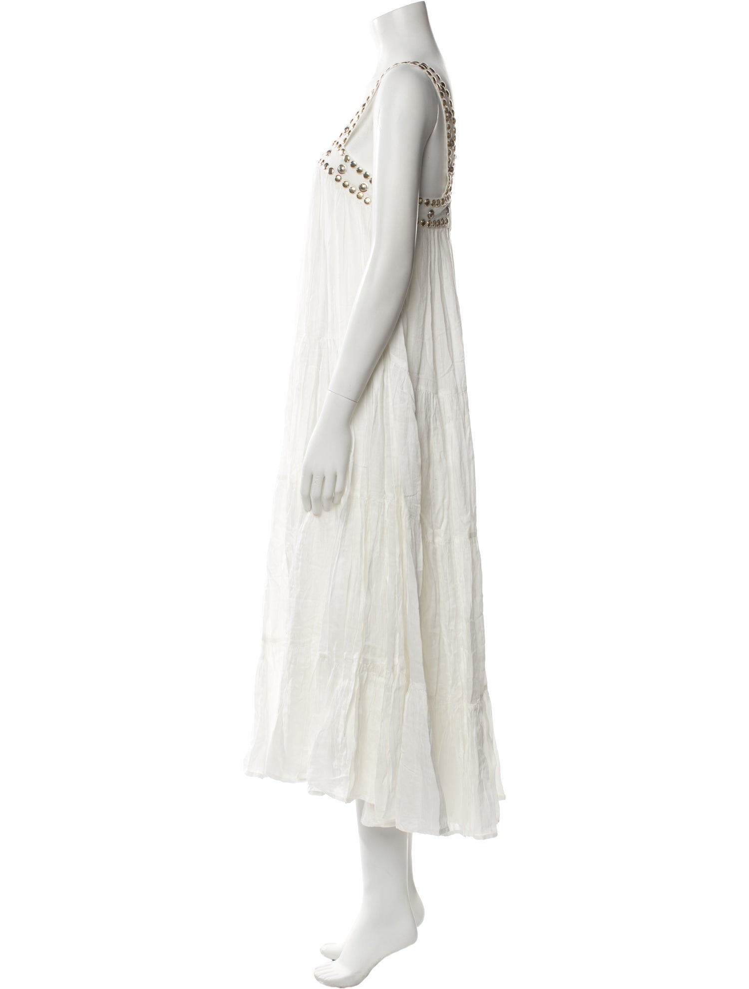 Mes Demoiselles Square Neckline Midi Length Dress w/ Tags