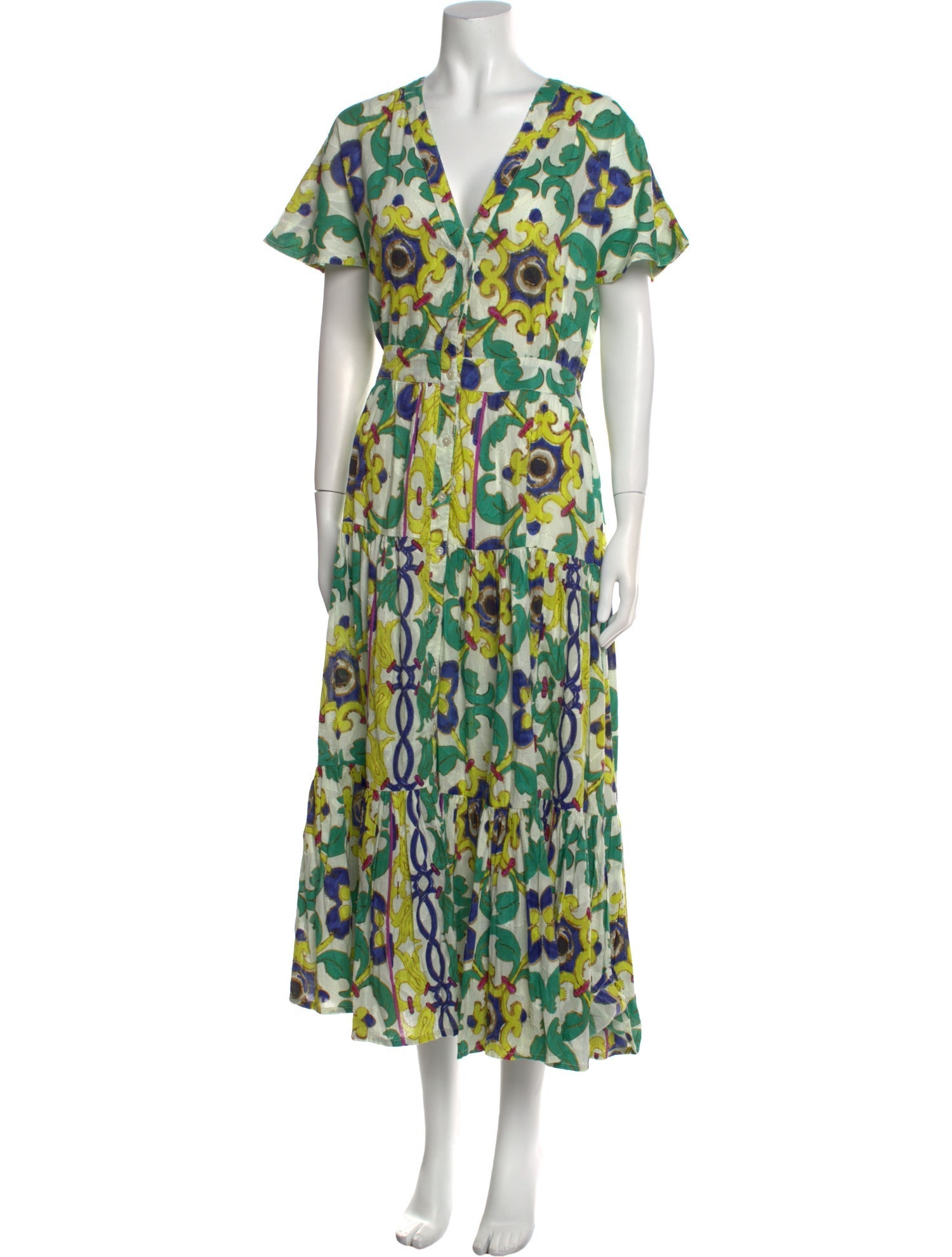 Mes Demoiselles Printed Long Dress w/ Tags
