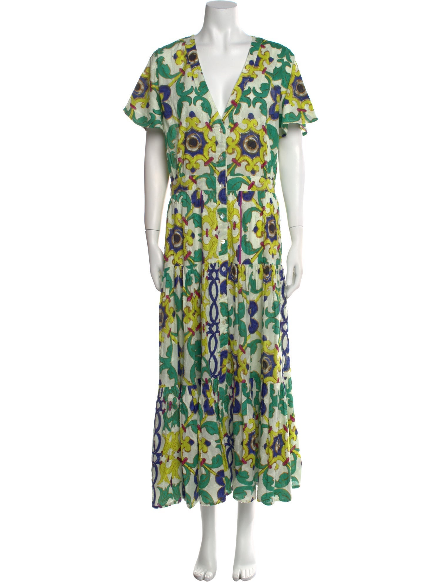 Mes Demoiselles Printed Long Dress w/ Tags
