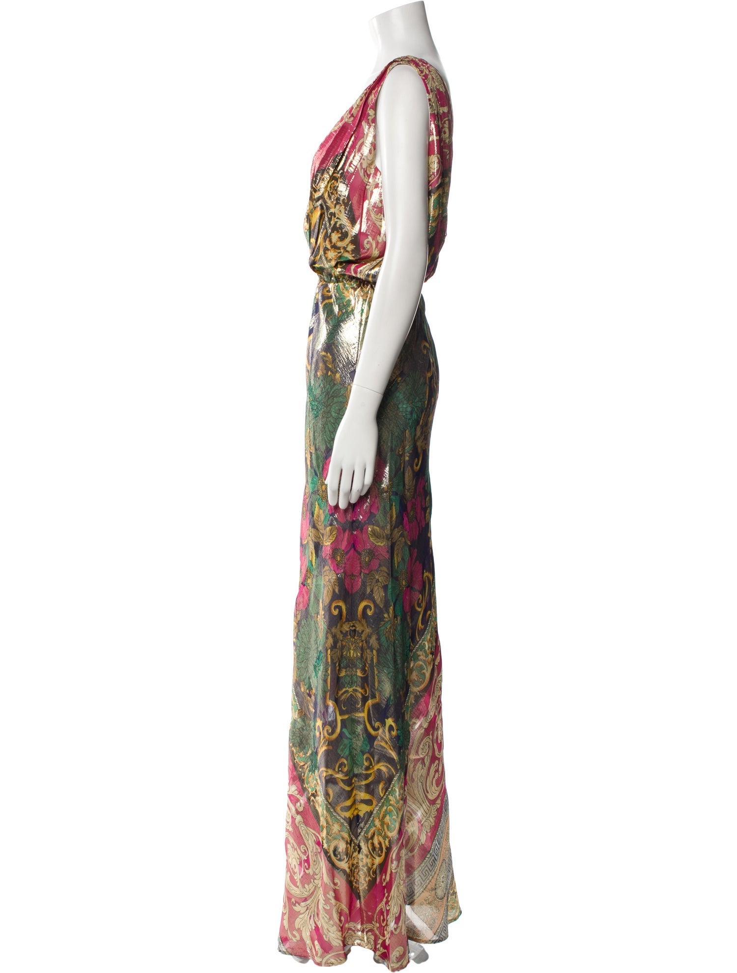 Mes Demoiselles Printed Long Dress w/ Tags