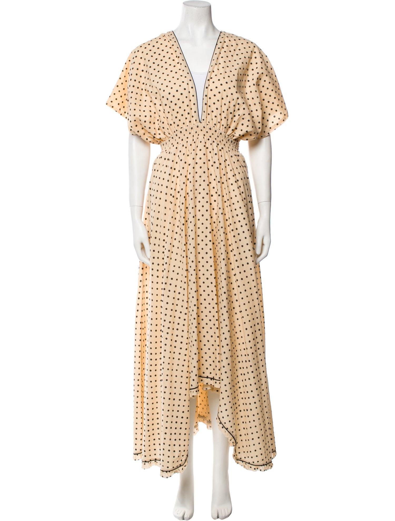 Mes Demoiselles Polka Dot Print Long Dress
