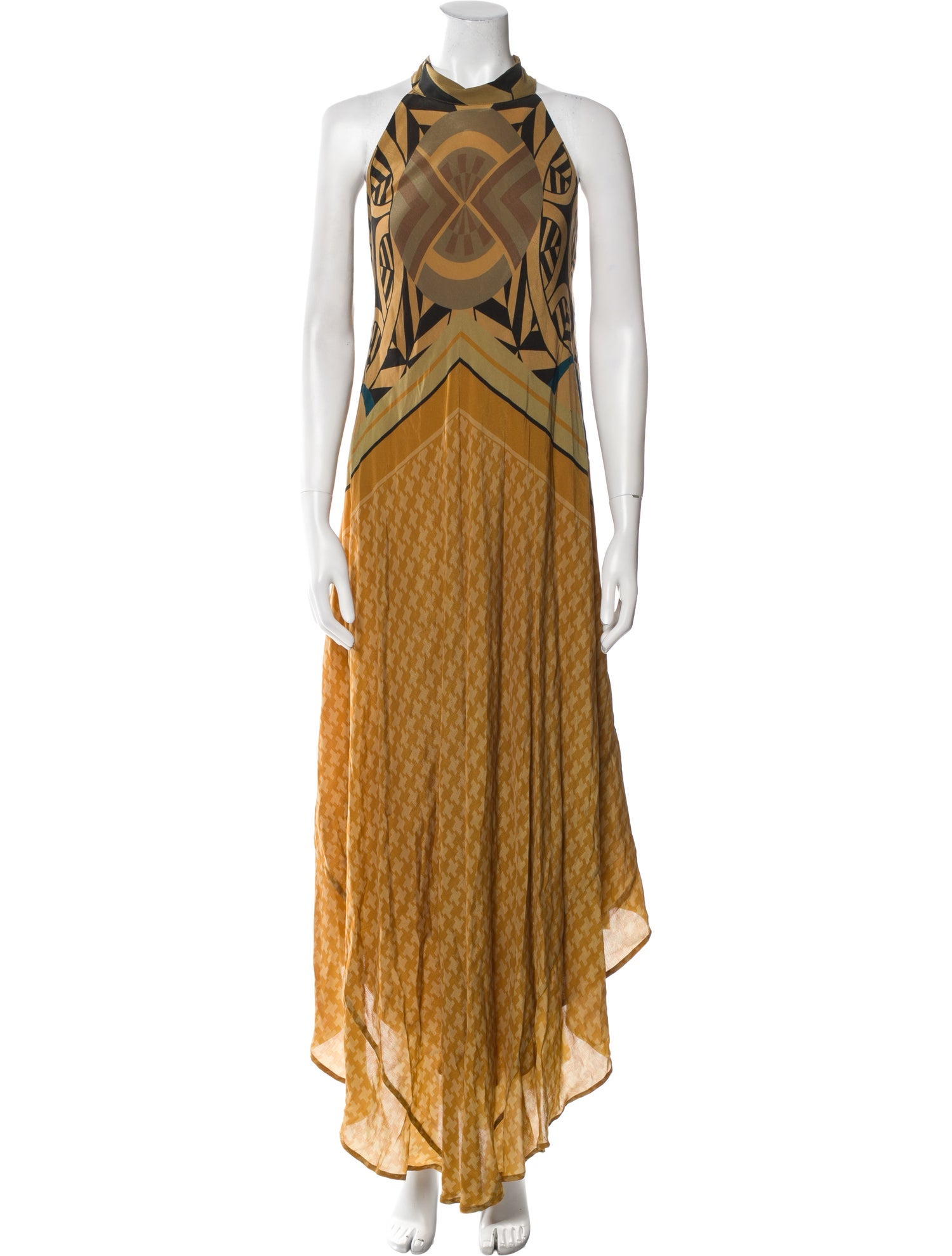 Mes Demoiselles Printed Long Dress w/ Tags