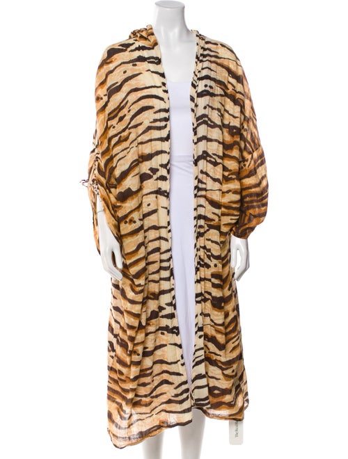 Mes Demoiselles Animal Print Faux Fur Coat