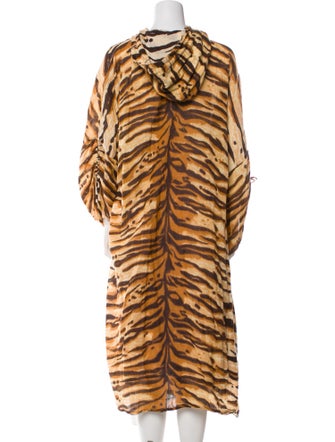 Mes Demoiselles Animal Print Faux Fur Coat