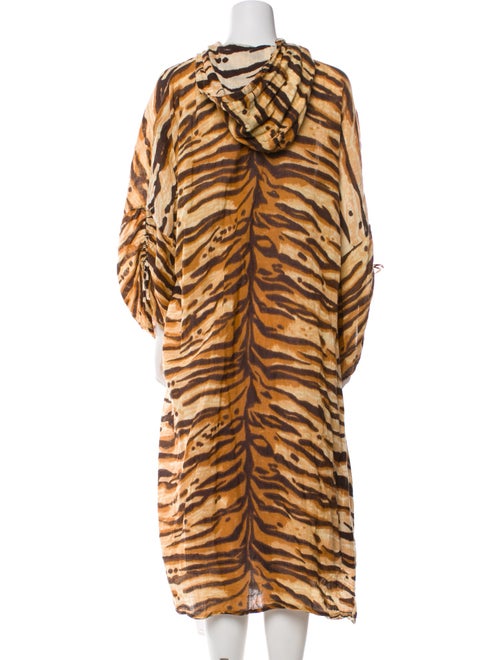 Mes Demoiselles Animal Print Faux Fur Coat