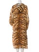 Mes Demoiselles Animal Print Faux Fur Coat