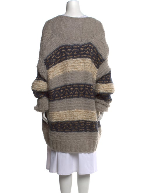 Mes Demoiselles Striped V-Neck Sweater