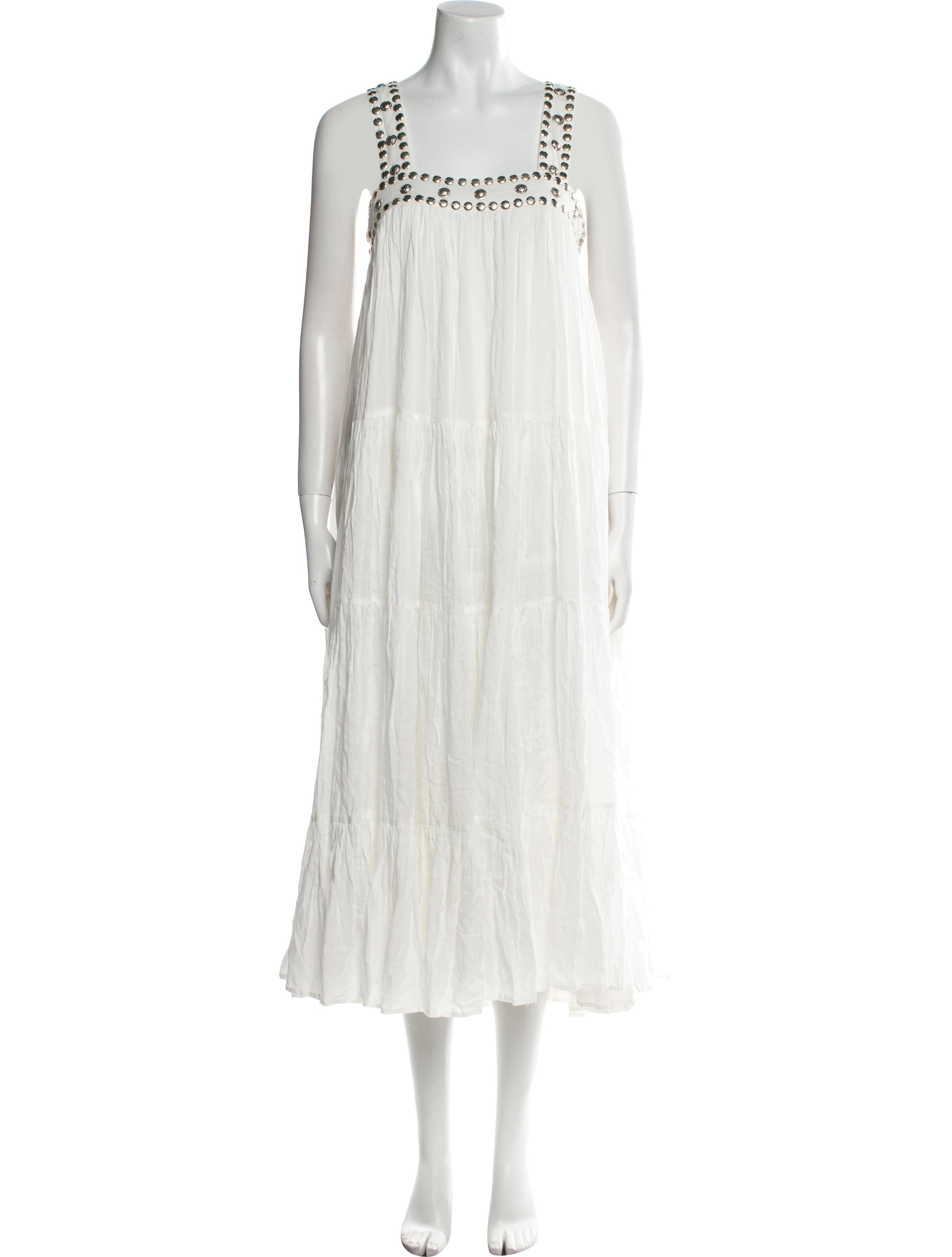 Mes Demoiselles Square Neckline Long Dress