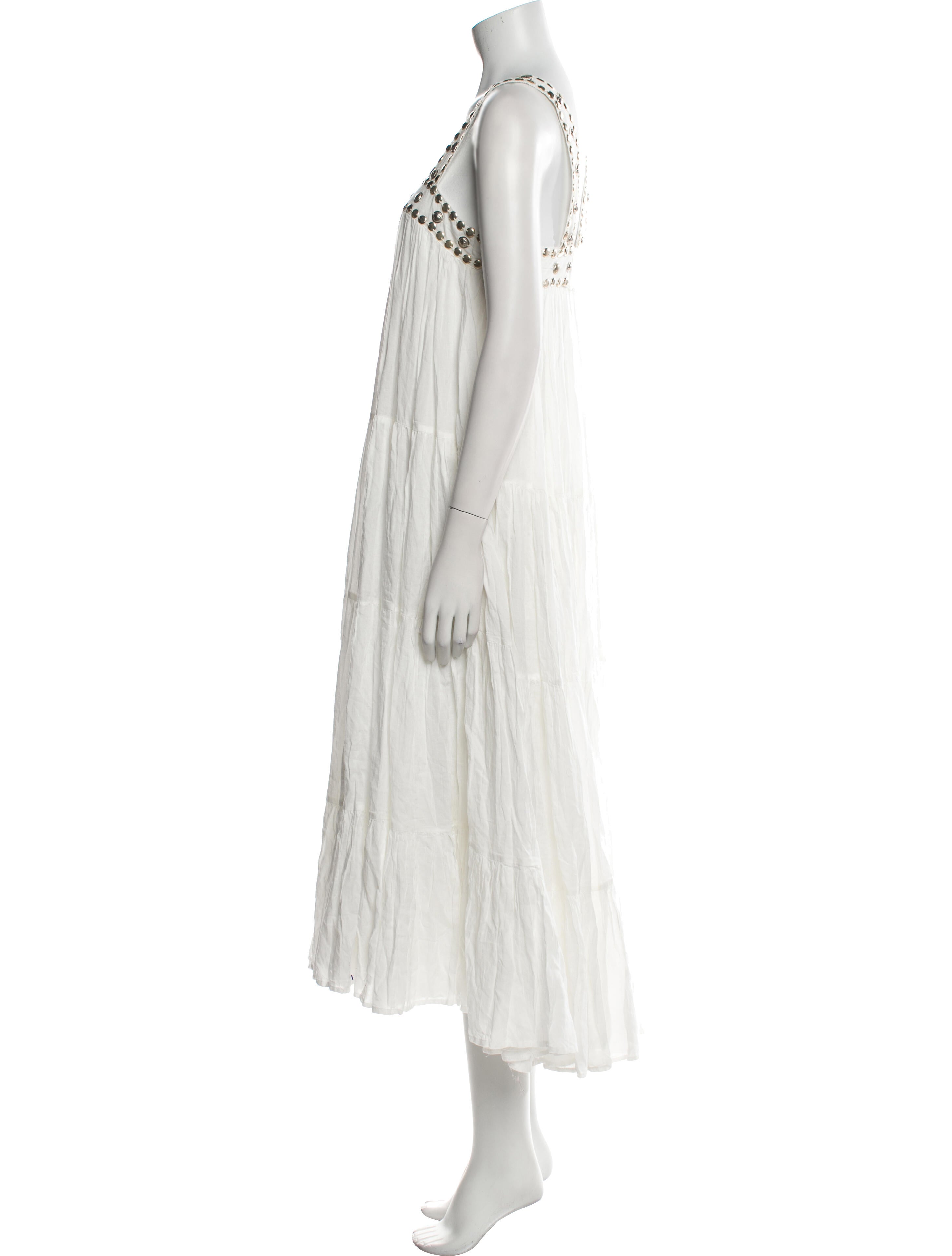 Mes Demoiselles Square Neckline Long Dress