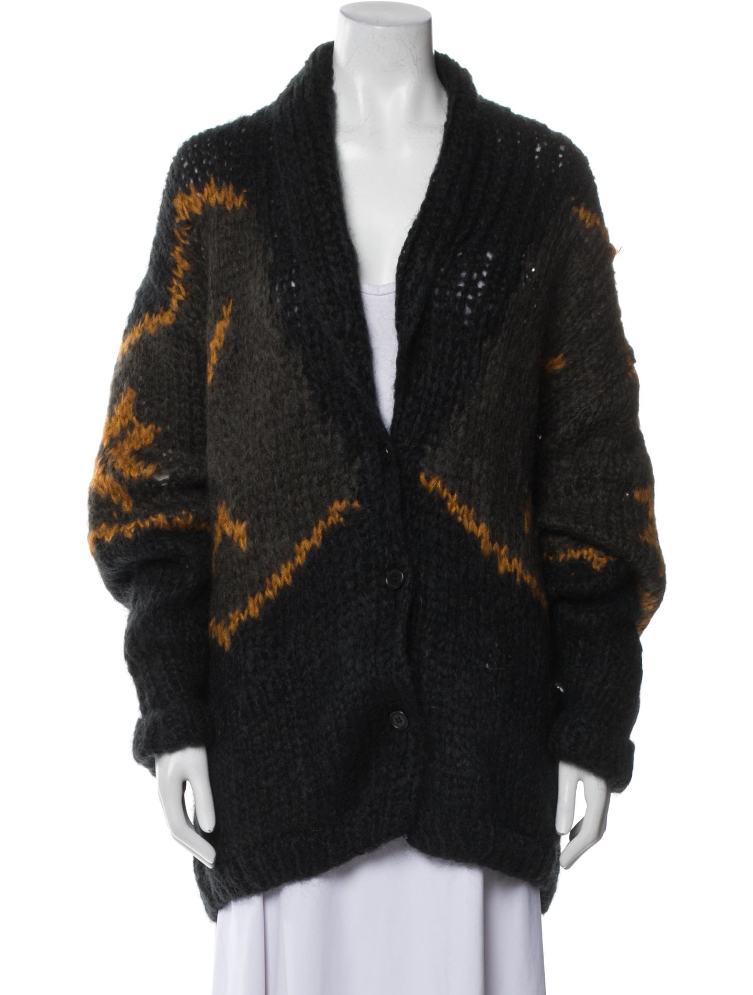 Mes Demoiselles Mohair Printed Sweater