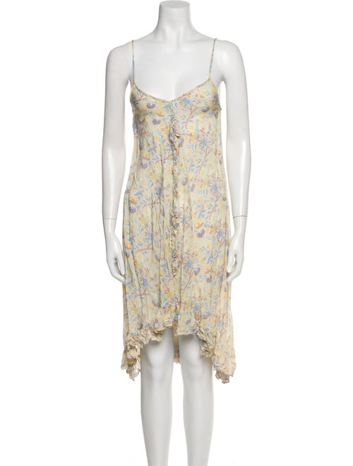 Mes Demoiselles Floral Print Knee-Length Dress