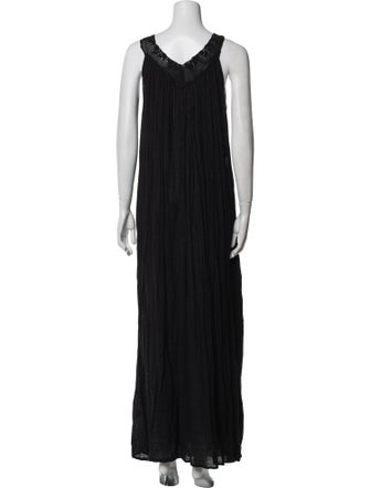 Mes Demoiselles V-Neck Long Dress