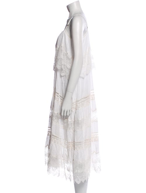 Mes Demoiselles Square Neckline Midi Length Dress