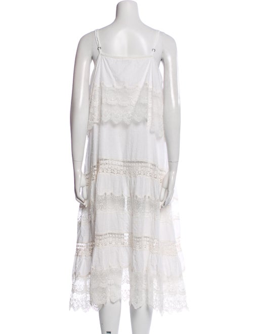 Mes Demoiselles Square Neckline Midi Length Dress