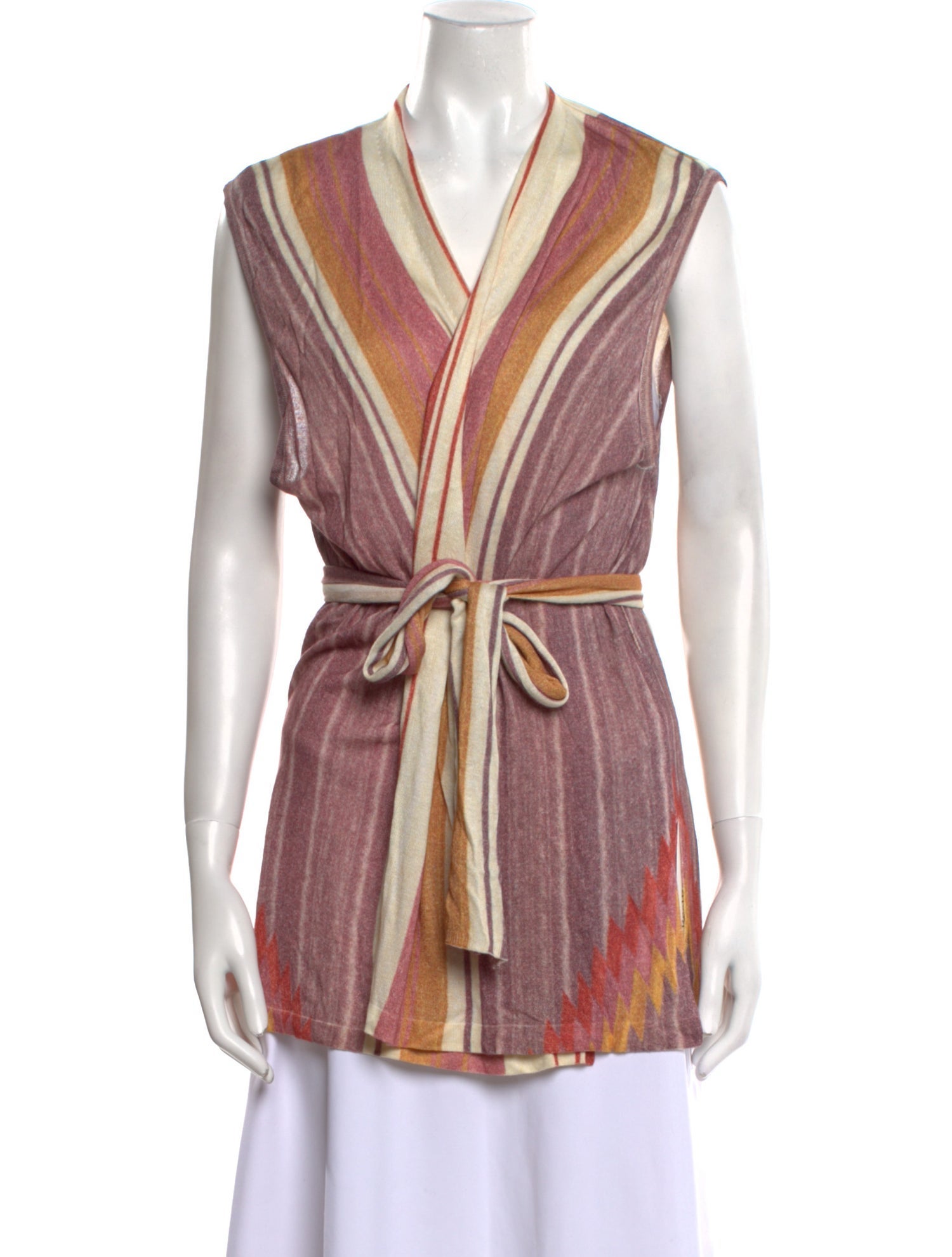 Mes Demoiselles Striped V-Neck Sweater w/ Tags