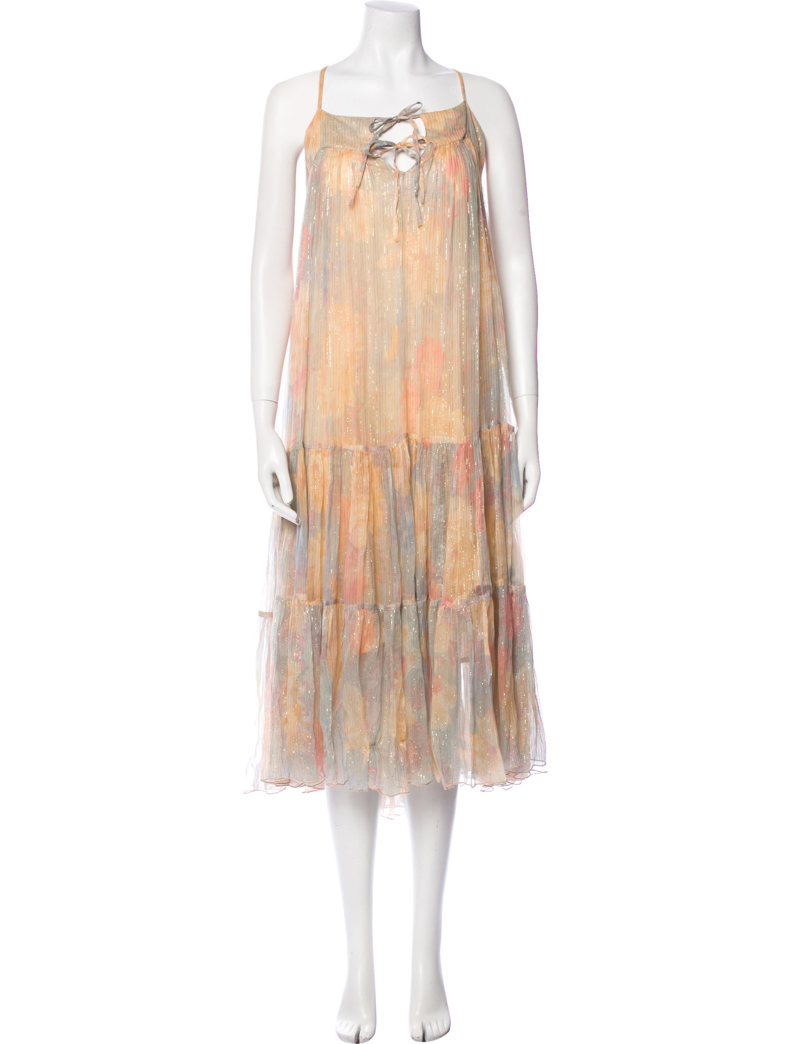 Mes Demoiselles Striped Long Dress