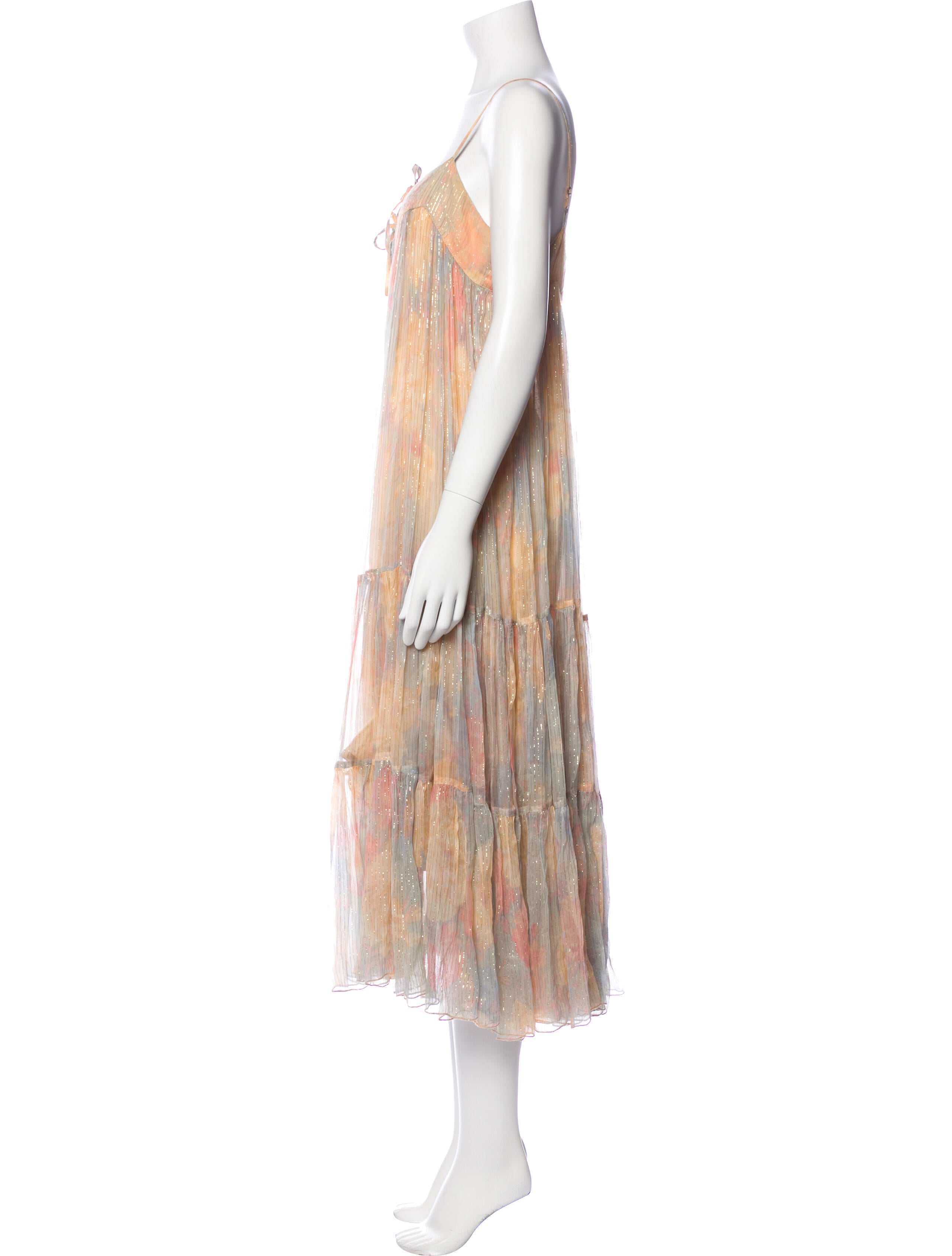 Mes Demoiselles Striped Long Dress