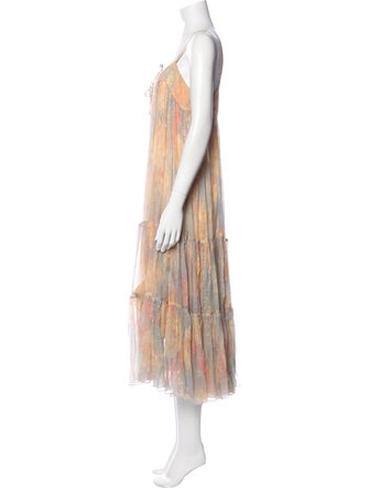 Mes Demoiselles Striped Long Dress