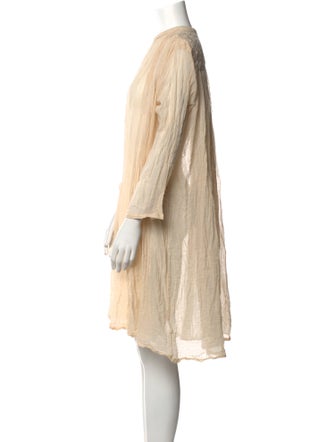 Mes Demoiselles Crew Neck Knee-Length Dress