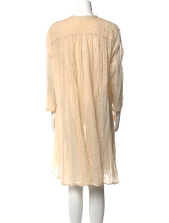 Mes Demoiselles Crew Neck Knee-Length Dress