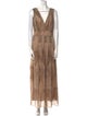 Mes Demoiselles V-Neck Long Dress