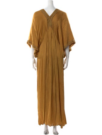 Mes Demoiselles V-Neck Long Dress