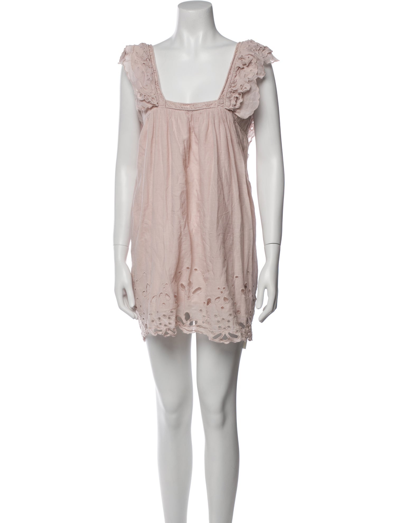 Mes Demoiselles Square Neckline Mini Dress