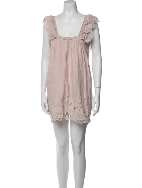 Mes Demoiselles Square Neckline Mini Dress