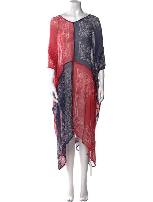 Mes Demoiselles Paisley Print Midi Length Dress