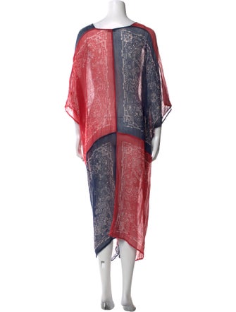 Mes Demoiselles Paisley Print Midi Length Dress