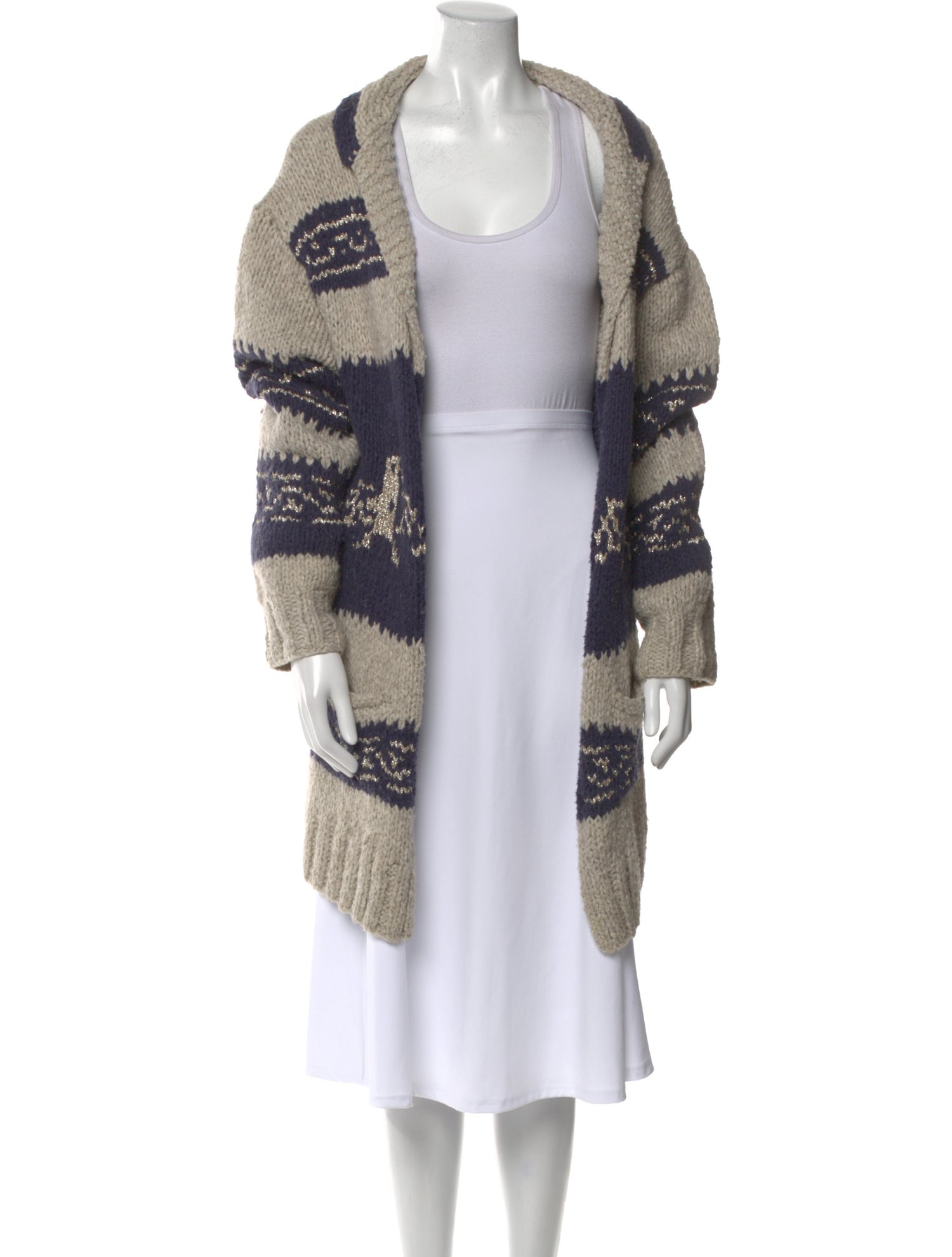 Mes Demoiselles Striped Scoop Neck Sweater