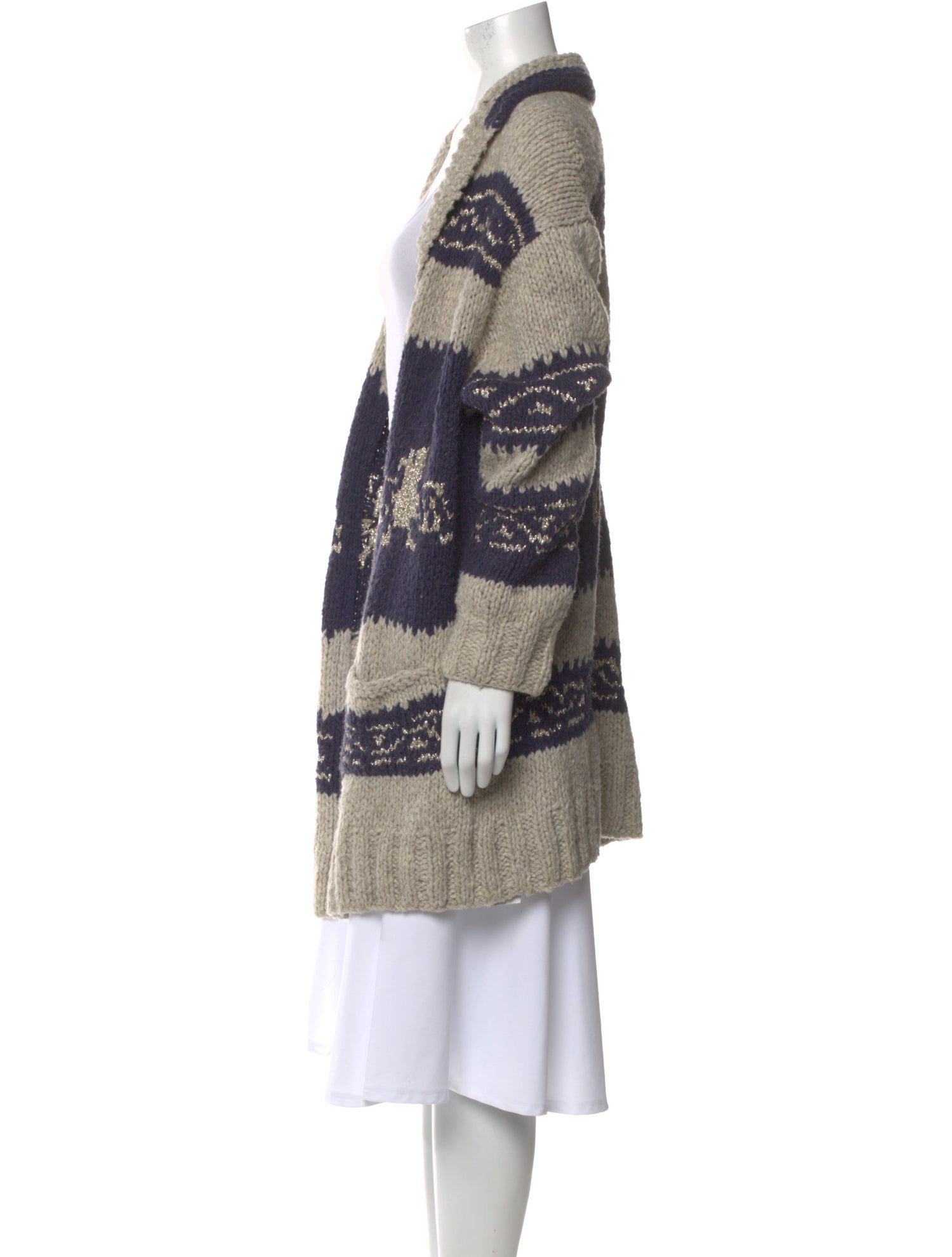 Mes Demoiselles Striped Scoop Neck Sweater