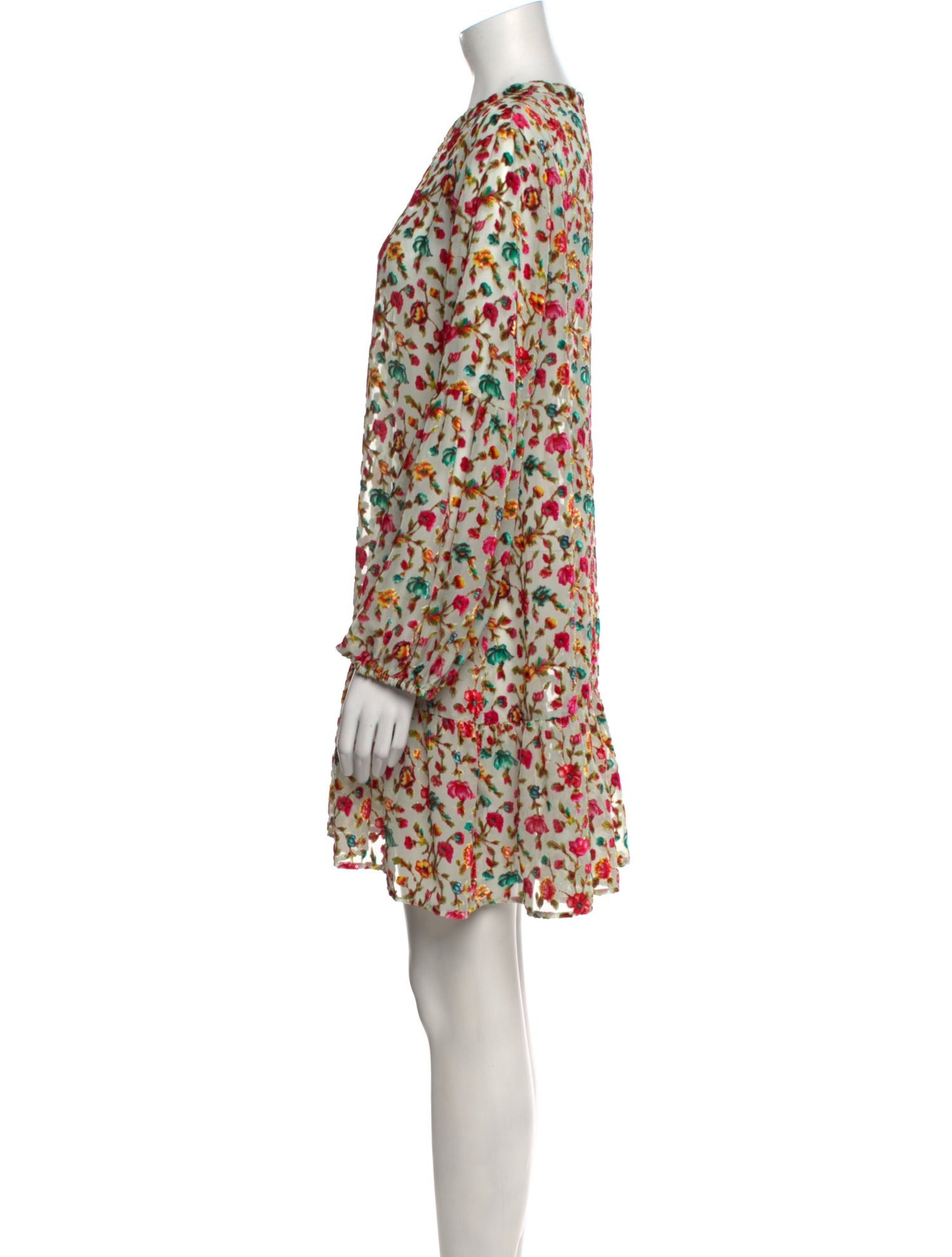 Mes Demoiselles Floral Print Mini Dress