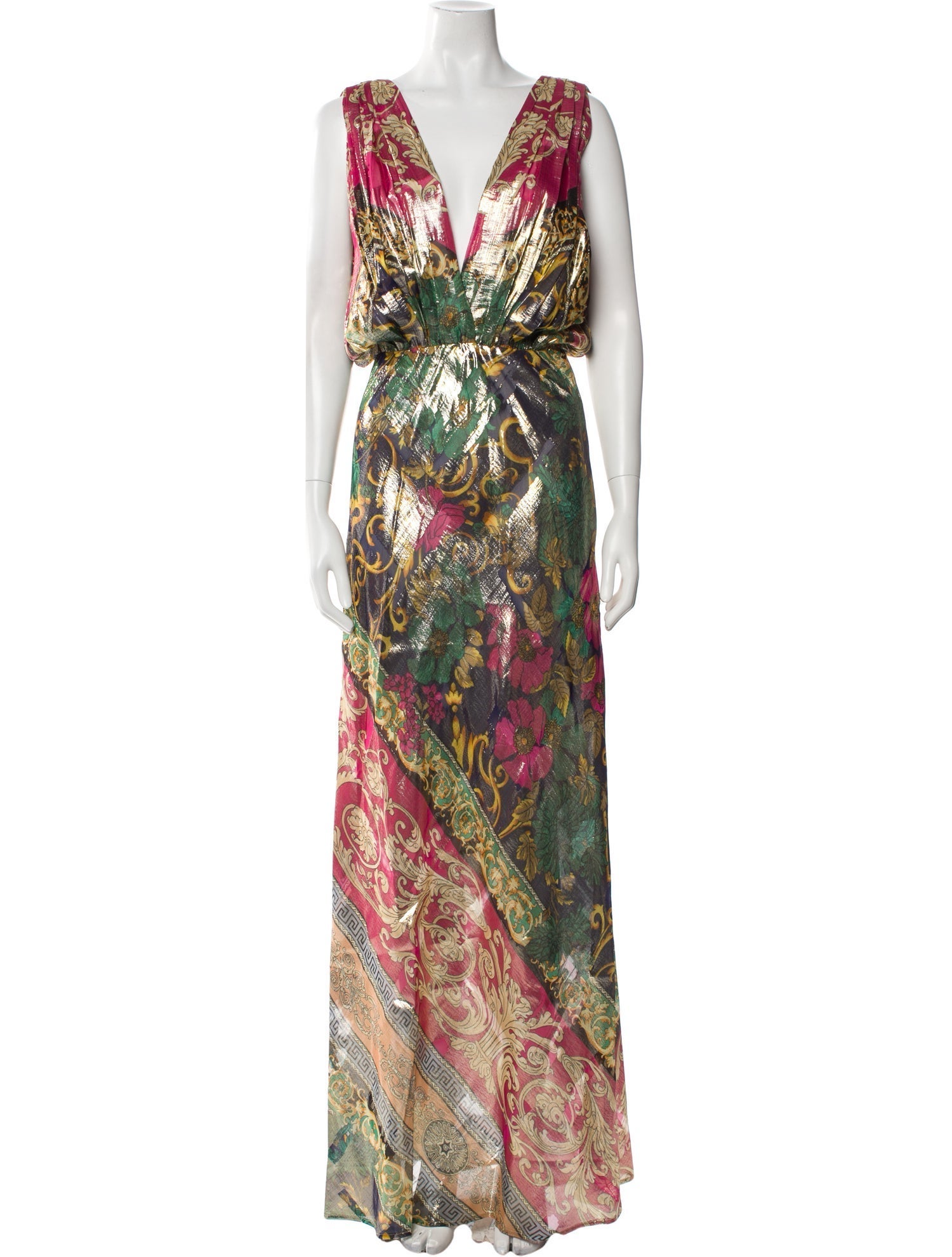 Mes Demoiselles Printed Long Dress w/ Tags