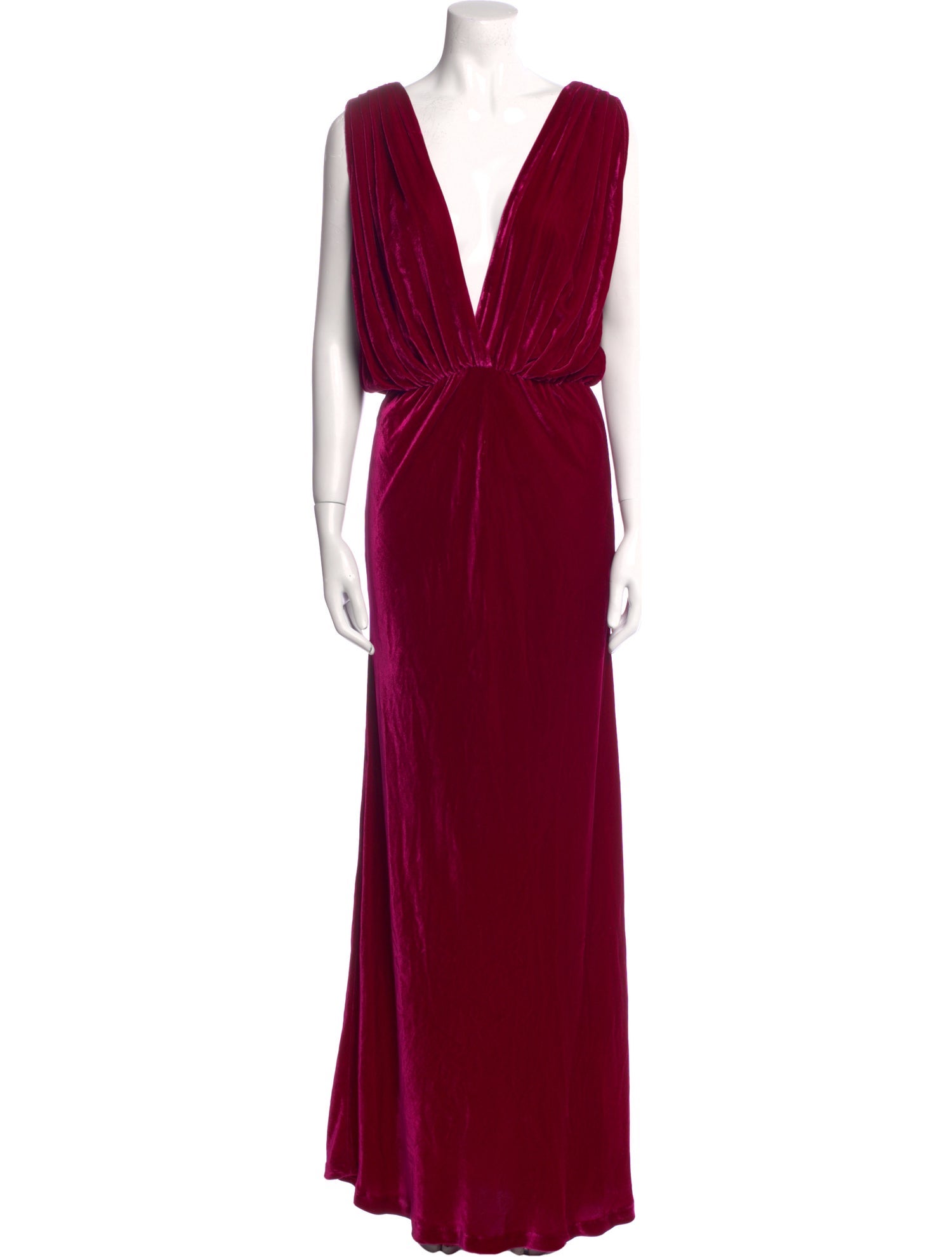 Mes Demoiselles V-Neck Long Dress