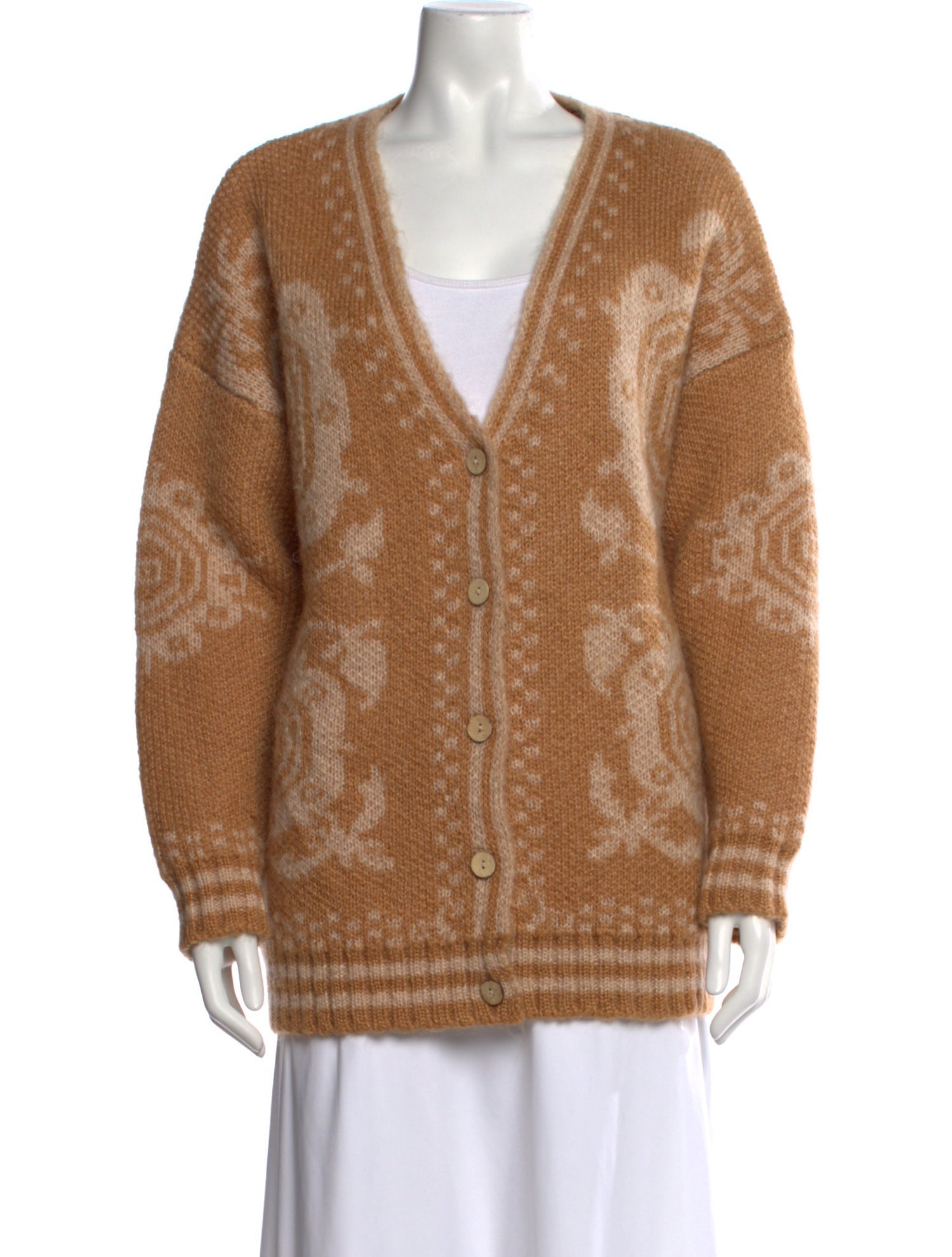 Mes Demoiselles Mohair Printed Sweater