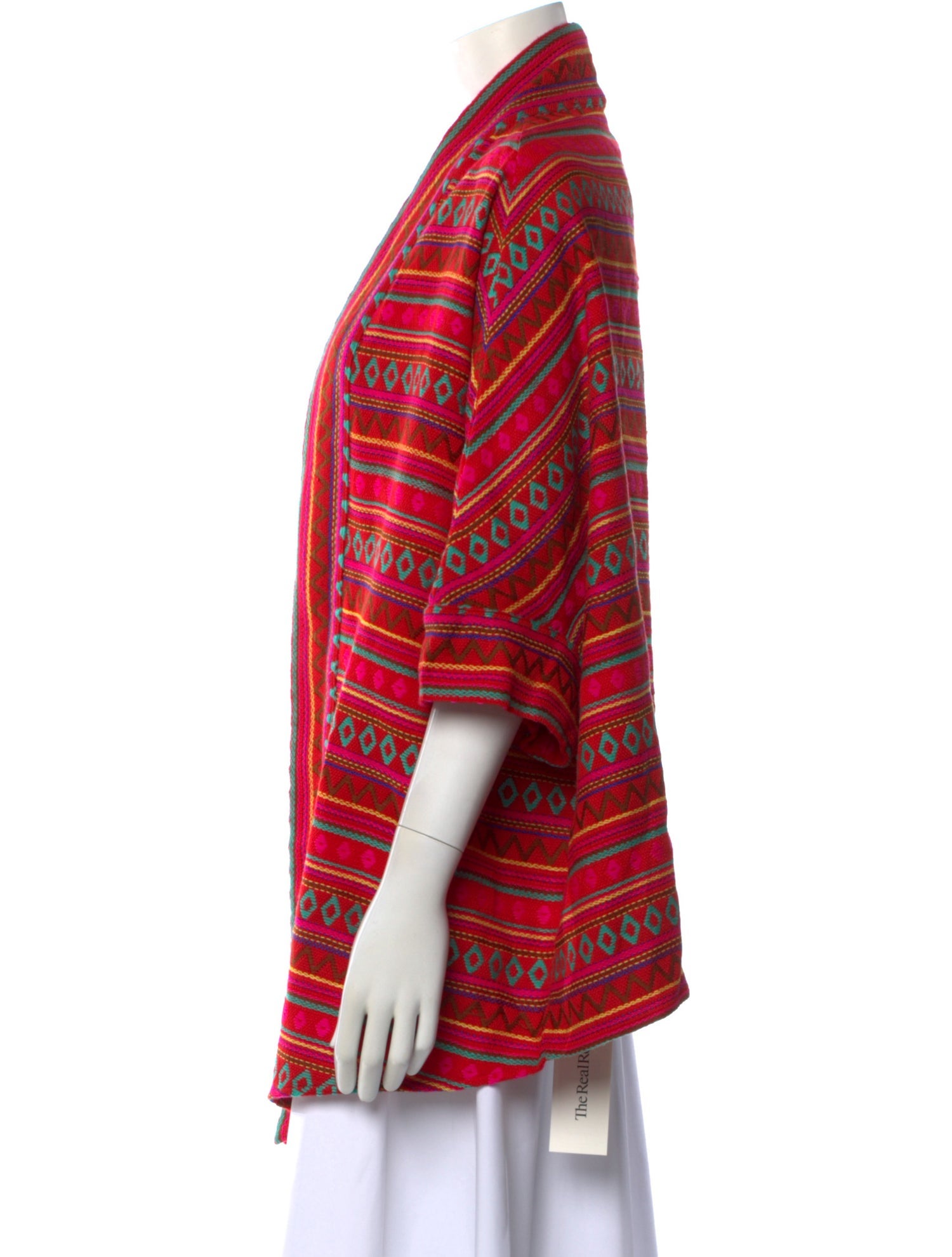 Mes Demoiselles Printed Open Front Sweater w/ Tags