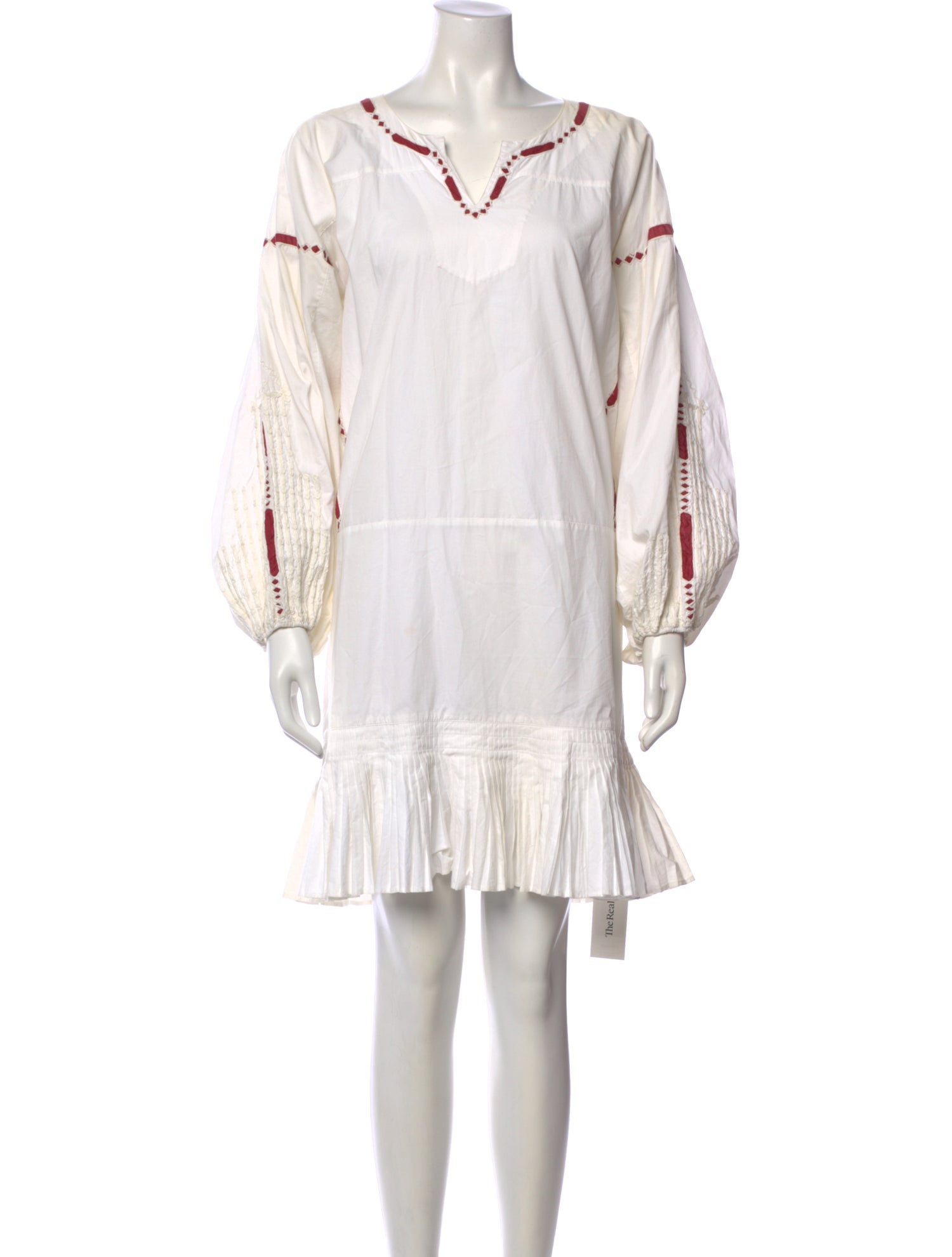 Mes Demoiselles V-Neck Knee-Length Dress