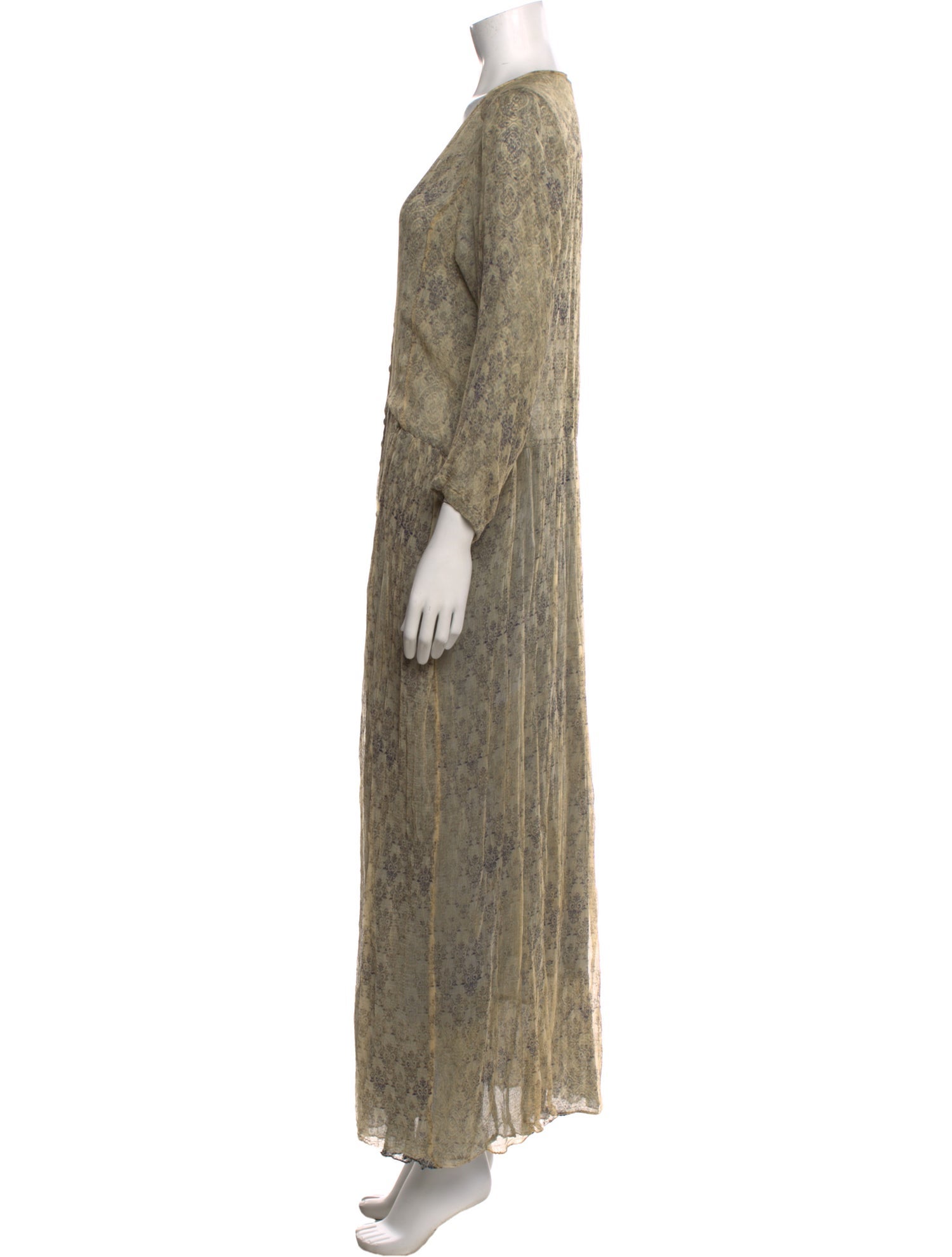 Mes Demoiselles V-Neck Long Dress