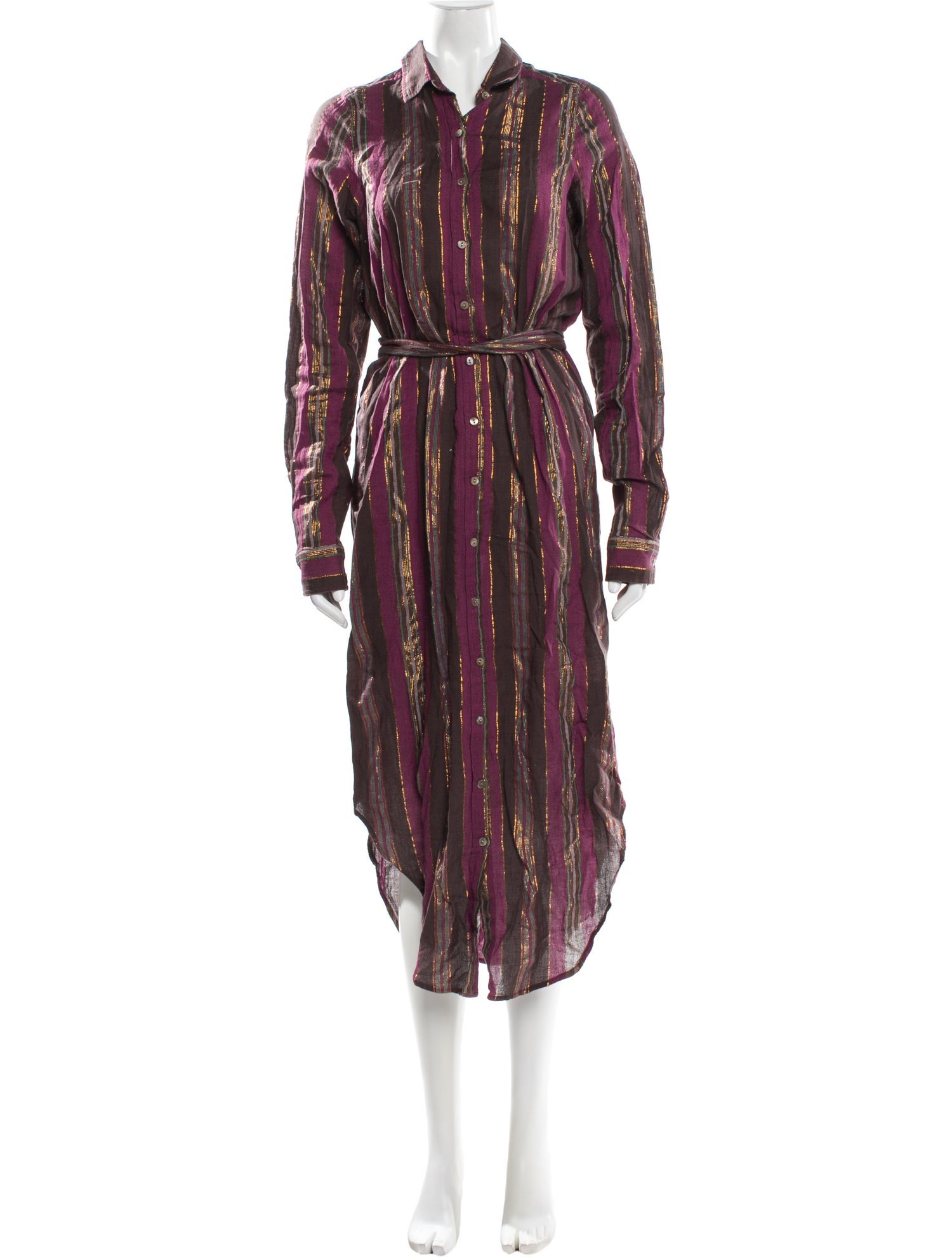Mes Demoiselles Striped Long Dress