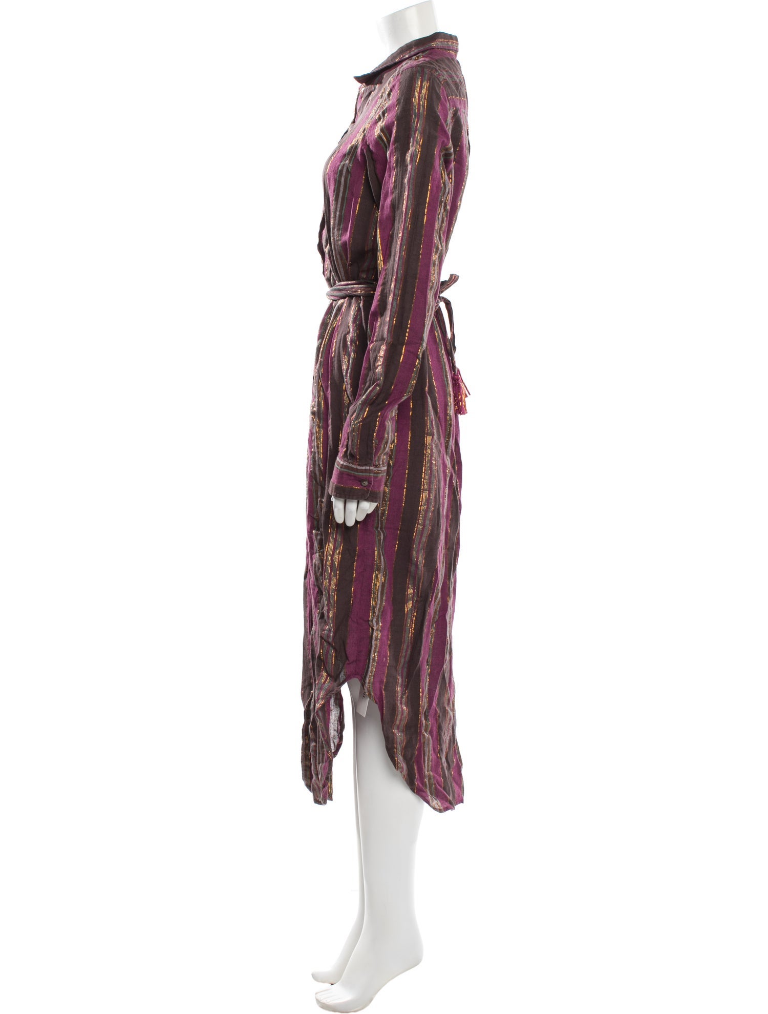 Mes Demoiselles Striped Long Dress