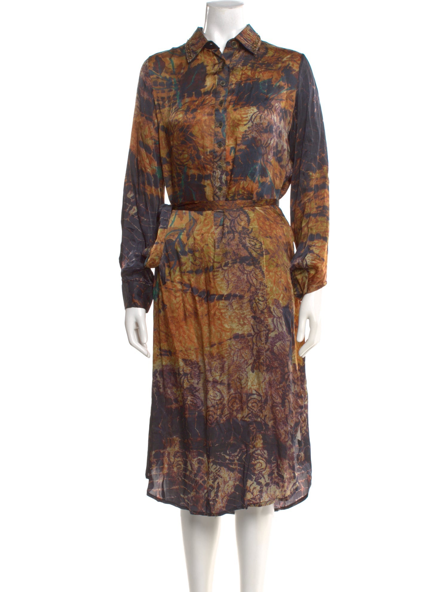 Mes Demoiselles Paisley Print Midi Length Dress