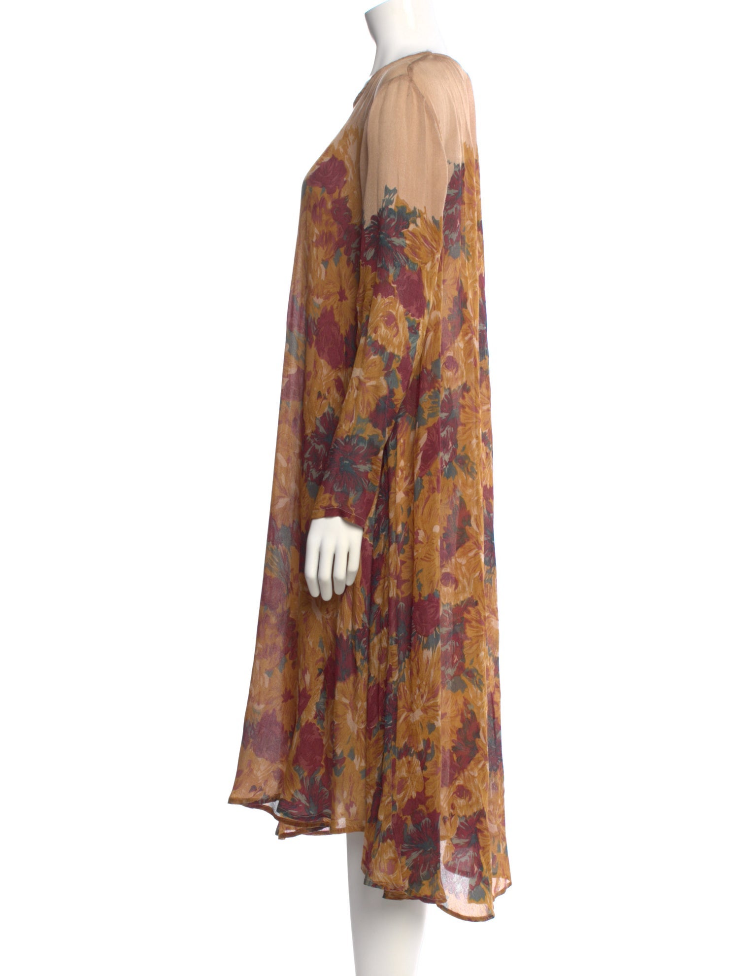 Mes Demoiselles Silk Long Dress