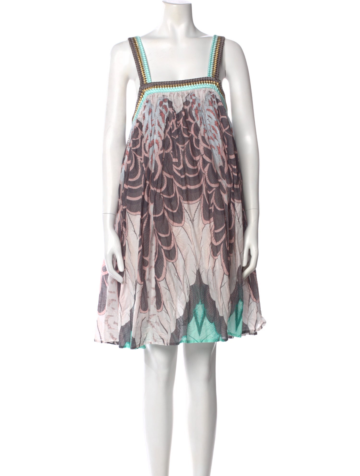 Mes Demoiselles Animal Print Mini Dress